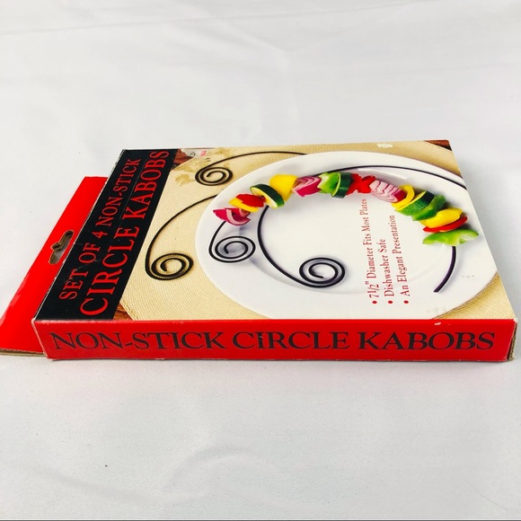 NIB Kabob set of 4 circular design non stick - Picture 10 of 16